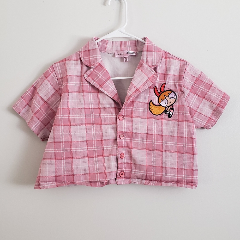 Dolls Kill Power Puff Girls Blossom Crop Top